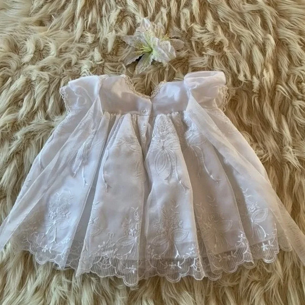 Baby Girl Christening Gown Baptism Set‎ 12-24 month